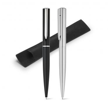 Esferográfica. Metal. 1-5km de escrita. Incluso embalagem de veludo