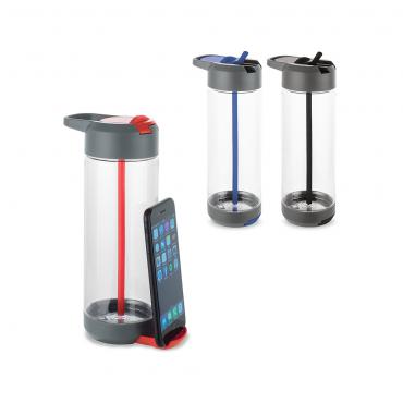 Squeeze. Tritan™. Com suporte para celular. Capacidade até 750 ml